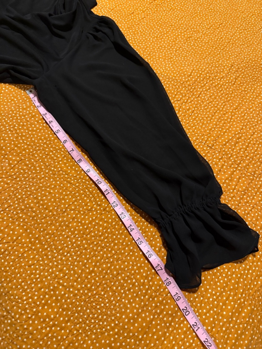 CeCe Black Mock Neck Long-Sleeve Top with Ruffled Cuffs - Picture 6 of 6